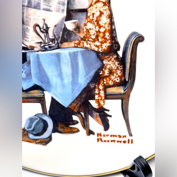 Norman Rockwell Saturday Evening Post Classics Breakfast Conversation 1981 Sept - Picture 4 of 7